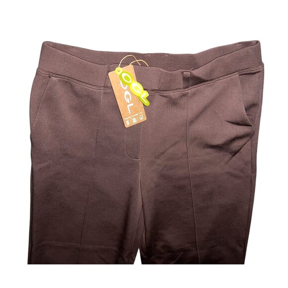 OGL Softest Spacer Knit Wrinkle-Resistant Mid Rise Straight Leg Pants Sz Medium - Picture 8 of 16